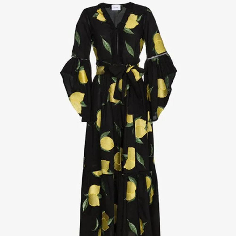WE ARE LEONE Amalfi Embroidered Robe Size XS - Picture 3 of 6
